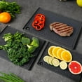 thumbnail image 4 of Plastic Cutting Boards for Kitchen, 3-Piece Large Cutting Board Set Dishwasher Safe Chopping Boards with Non-slip Feet and Juice Grooves,, 4 of 10