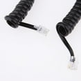 thumbnail image 5 of 2x Telephone Cable Phone Handset Cord Spiral .4ft, 5 of 6