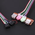 thumbnail image 1 of PC Computer Case Front Panel USB Audio Port Mic Earphone Cable, 1 of 6