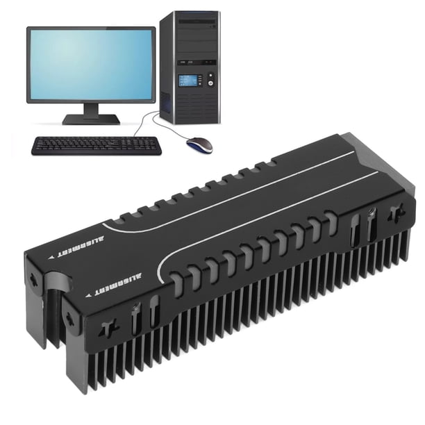 Sinksink, 38 FINS DE ENFRIAMIENTO BASE DE MÚLTIPLES CANALES M.2 SSD Cooler y reproducir para PC