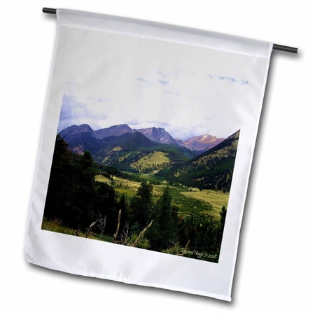 3dRose Rocky Mountain National Park - Garden Flag, 12 by 18-inch