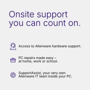 Alienware Aurora 16 WQXGA 120Hz Gaming Laptop, Intel Core 7-240H, NVIDIA RTX 5050, 16GB RAM, 512GB SSD, Windows 11, Blue, AC16250