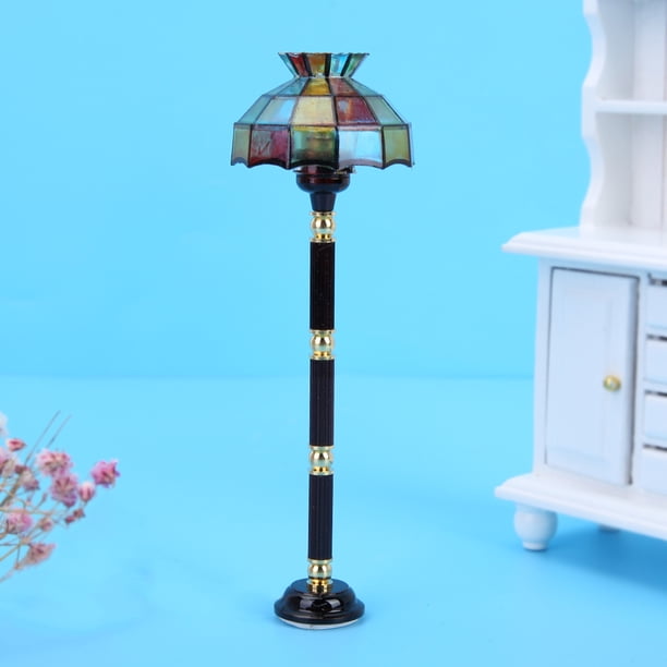 Luz para casa de muñecas 1:12 Accesorio en miniatura Lámpara de pie LED ANGGREK Otros