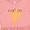 thumbnail image 4 of Inktastic Hanukkah Menorah Candles Girls Toddler Dress, 4 of 5