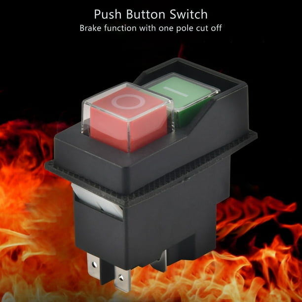 Waterproof Push Button Switch 5 Pins KJD17 220240V
