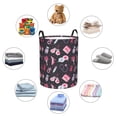 thumbnail image 4 of Balery Breast Cancer Awareness1 Cesta de ropa redonda con asas, impermeable, independiente, para ropa, juguetes, dormitorio y familia-Medium, 4 of 6