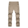 thumbnail image 2 of Pantalones de senderismo TACVASEN impermeables y ligeros para hombre, color caqui, 2 of 7