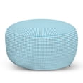 thumbnail image 1 of Mosaic Pouf Cover with Zipper, Geometrical Simplistic Theme of Abstract Illustration Bluish Small Squares Shapes, Soft Decorative Fabric Unstuffed Case, 30" W X 17.3" L, Blue, by Ambesonne, 1 of 5