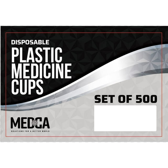 MEDca Gobelets à Médicaments, 1 oz – Lot de 500 Gobelets Gradués en Plastique Jetables