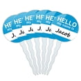 thumbnail image 1 of Jacob Hello My Name Is Cupcake Picks Toppers - Set of 6, 1 of 1