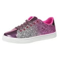 thumbnail image 1 of Dsscvnef Chaussures Décontractées pour Femmes, Mocassins à Lacets avec Paillettes Colorées, Bas Pailleté, Confortables, 1 of 9
