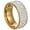 Gold, variant on 8mm Stainless Steel Full Cubic Ziron Filled Eternity Wedding Band Ring
