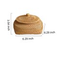 thumbnail image 4 of Xingzhi Rattan Storage Basket Modern Simple Style Replacement Odorless Bedroom Living Room Remote Control Bucket Organizer Type 10, 4 of 6