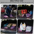 thumbnail image 3 of Binienty Halloween Black Cat Purple Print Car Trunk Mat, 29" x 39" Universal Size Anti-Skid Backing Rear Cargo Liner, Spooky Stylish Vehicle Interior Accessory Fits for Most Sedan, 3 of 7