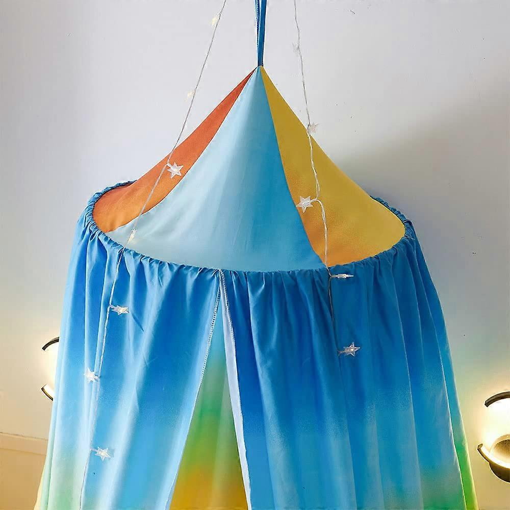 Dark Blue Starry Sky Bed Canopy 65x270cm