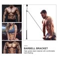 thumbnail image 3 of HEATSHAKING Fitness Loading Pin Barbell Holder Black High Grade Steel Abdominal Muscle Exercise 1Pack, 3 of 7