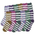 thumbnail image 5 of Yacht & Smith 12 Pair Of Tiger Stripe Ladies Super Soft Fuzzy Socks, Sock Size 9-11, 5 of 8
