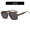 Black tortoiseshell gray piece, variant on Retro Double Bridge Aviator Sunglasses for Women Men, UV400 Protection Lightweight Square Pilot Sunglasses, Trendy Vintage Oversized Shades for Beach Travel Outdoor Daily Wear