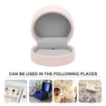 thumbnail image 2 of Valentine's Day Jewelry Box Tiny Round Jewelry Case Clamshell Pendant Box For Pendant, 2 of 6