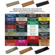 Office Desk Name Plate Wall / Door Sign 8x2 - 60 Color Choices with Slide In Stand - Holder. Mounting Hardware Included.