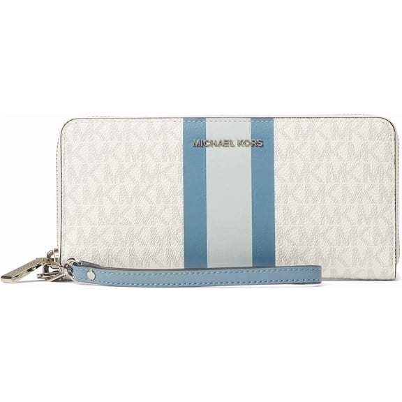 Michael Kors Jet Set Travel Large Continental Wallet Wristlet, Chambray Multi