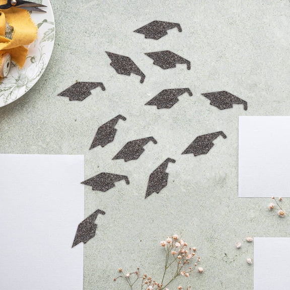 SWETRACE Graduation Cap Confetti 5.5x2.2CM Non-Woven Fabric, 1 Bag for Party Decor, Crafts, and Home Celebration Accents