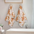thumbnail image 4 of Christmas Bread Man Hand Towels, Gingerbread Cookies Kitchen Towel Ultra Soft and Absorbent,Decorative Fingertip Face Towel for Bathroom Hotel, 2 PCS, 28.3"x 14.4", 4 of 6