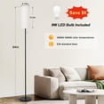 thumbnail image 2 of Lámpara de Pie Ambimall 163 cm Pantalla Beige Cadena de Tirar LED, 2 of 7
