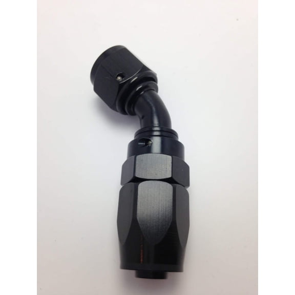FRAGOLA Hose Fitting #6 60 Deg Pro-Flow Black P/N - 226006-BL