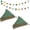 4 Colors, variant on 2PCS Pennant Banner Flags, Fabric Bunting Banner Nursery Garland Decor, Baby Shower Garland, Triangle Flags for Baby Boy Room, Playroom, Boho Birthday Party Decor, Each 7.75 ft (White Pink)