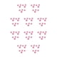 thumbnail image 1 of Kearding ¡10 piezas! 10 piezas de bloqueo de cordón de resorte tope de cordón de palanca Rosa 10Conjunto, 1 of 6