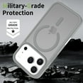 thumbnail image 6 of Magnetic for iPhone Air Case, Compatible with MagSafe, Drop Protection Ultra Slim Translucent Matte Shockproof Lightweight Phone Case, with Sensitive Camera Control Capture Button, Gray, 6 of 6