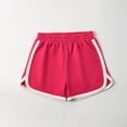 thumbnail image 4 of Wxirdiow Toddler Girls Shorts Toddler Girl Shorts Girls Athletic Shorts Solid Soccer Running Active Sport Bike Summer Drawstring Pants Hot Pink Size,13-14 Years, 4 of 5