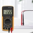 thumbnail image 2 of DT9502A Ampèremètre Numérique Voltmètre Multifonction Multimètre Numérique Intelligent Testeur de Transistor à Résistance AC/DC Rétroéclairage NCV Ampèremètre Sans Batterie Jaune, 2 of 9