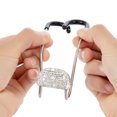 thumbnail image 5 of Gancho para asiento de coche de acero inoxidable con forma de diamante, gancho para respaldo de asiento de coche, gancho de almacenamiento para coche, 5 of 5