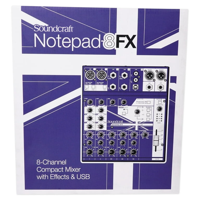 Soundcraft Notepad-8FX DJミキサー　現状渡し Notepad-8FX | Soundcraft - Professional Audio Mixers | English