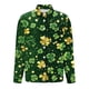 thumbnail image 2 of TaTaai Women St. Patrick's Day Print Satin Long Sleeve Button Up Shirt Casual Lapel Fashion Loose Blouse Satin Top for Daily Party Office Vacation Spring Winter Wear Gift, 2 of 5