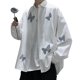 thumbnail image 3 of Camisa de Manga Larga Estampada Casual Fit Transpirable Moda Elegante Camiseta Masculina para Citas Blanco XL Por Debajo de 65 kg, 3 of 8