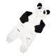 thumbnail image 4 of Body de invierno con diseño de panda para recién nacidos, niños y niñas, adorable ropa de felpa de manga larga, cálida y acogedora para clima frío, 80 cm, 4 of 8