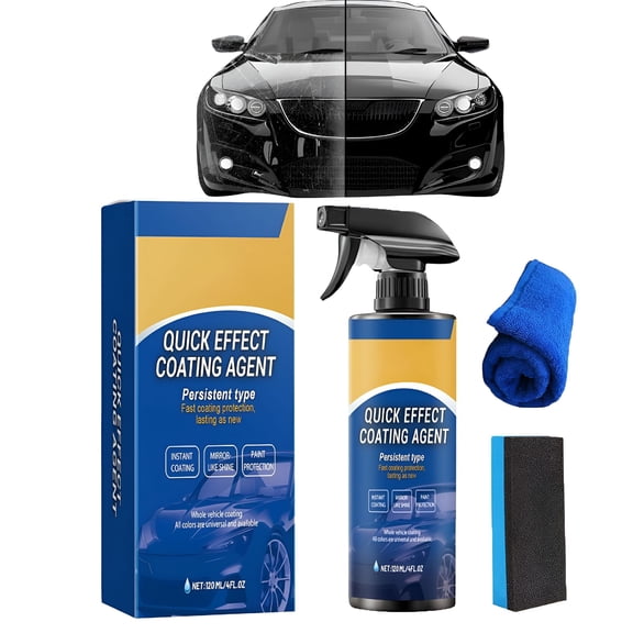 RAGUPEL Quick Effect Coating Agent,Car Shine Polish Spray,New Car Coating Spray for Shine & Protection,Fast-Acting Glass-Finish Coating Perfect Shine and Protection