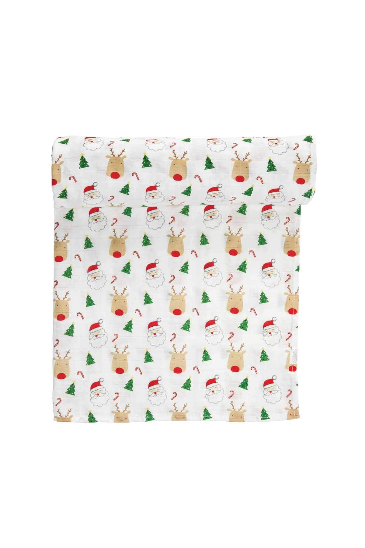 christmas muslin swaddle