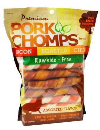 pork chomps vs rawhide