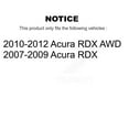 thumbnail image 2 of CMX Front Rear Ceramic Brake Pads Kit for Car Acura RDX KCX-100343, 2 of 9