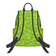 thumbnail image 2 of Naloa Lime green glitter Print Lightweight DayBackpack Suitable for school, work, shopping, travel, etc., 2 of 5