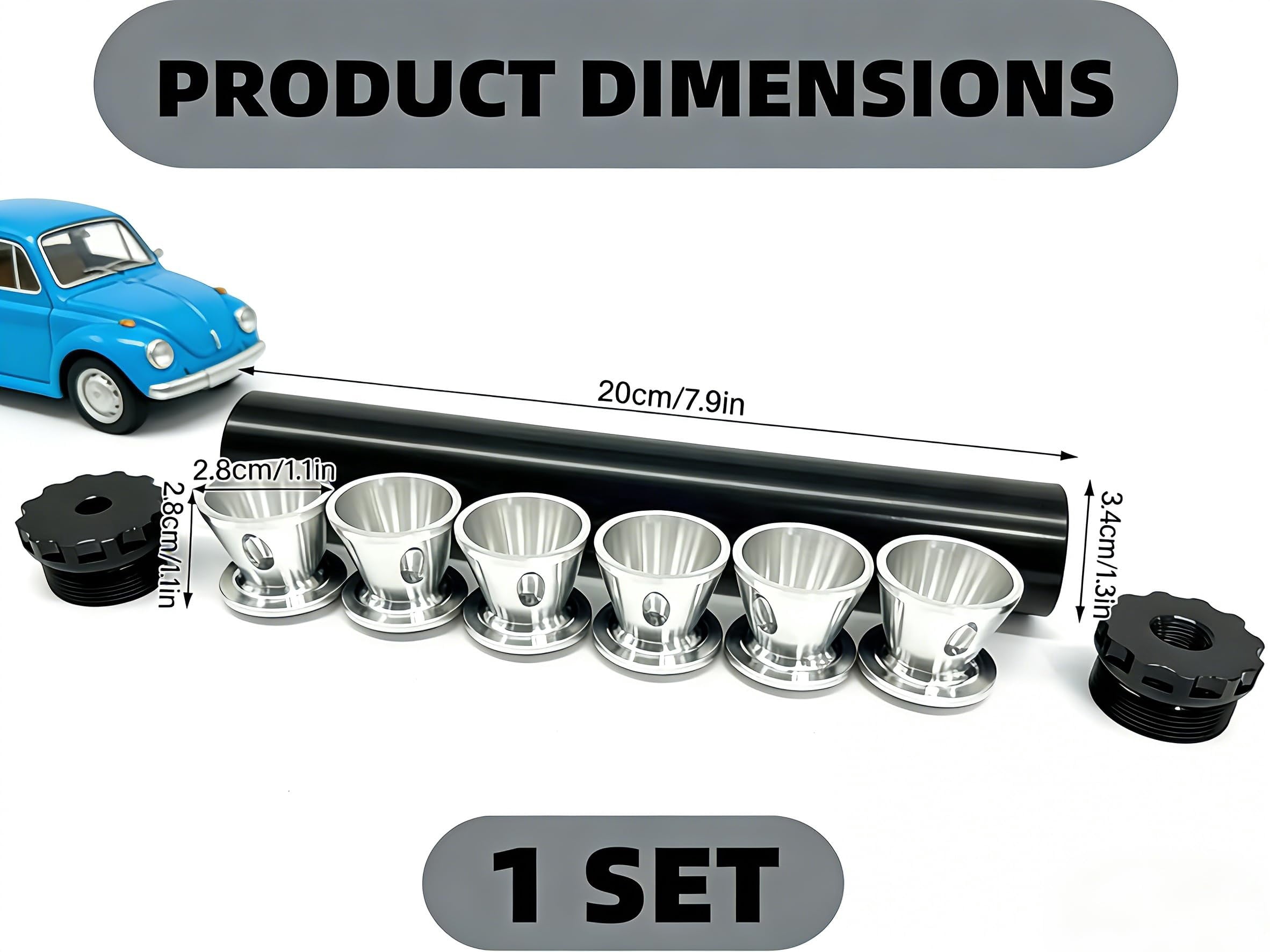 Hunlyman Solvent Filter Trap Kit Aluminum Fuels Filter Kit for Automotive Engine Workshop 1/2x28 Threaded Industrial Grade Efficient Filtration Tool-Free Install Accessories