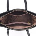 thumbnail image 4 of Bolso de mano de piel sintética suave para mujer, bolso de mano de gran capacidad, azul, 4 of 5