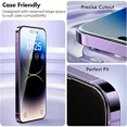 thumbnail image 4 of 10pc Per Pack Tempered Glass Screen Protector for Apple iPhone 15 Pro Max (Clear), 4 of 5