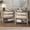 Gray, variant on FANRAL Nightstand Set of 2,Boho Chic 2 Drawer Nightstands with Rattan Accents,Stylish Storage Bedside Table Pair with Shelf & Gold Handles,Gray Night Stand