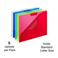 thumbnail image 2 of MyOfficeInnovations Heavyweight Plastic File Jackets 1-Pocket Letter Size Asst Colors MYO440722, 2 of 4