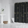 thumbnail image 3 of Gothic Shower Curtain Set - Dark Celestial Moon & Star Print, Mystical Cosmic Bath Decor, Waterproof Polyester 72"x84", Goth Aesthetic Gift, 3 of 5